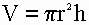 fórmula del volumen del cilindro, calculadora