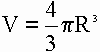 fórmula calculadora de volumen de esfera, calculadora