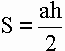 fórmula área del triángulo, calculadora.